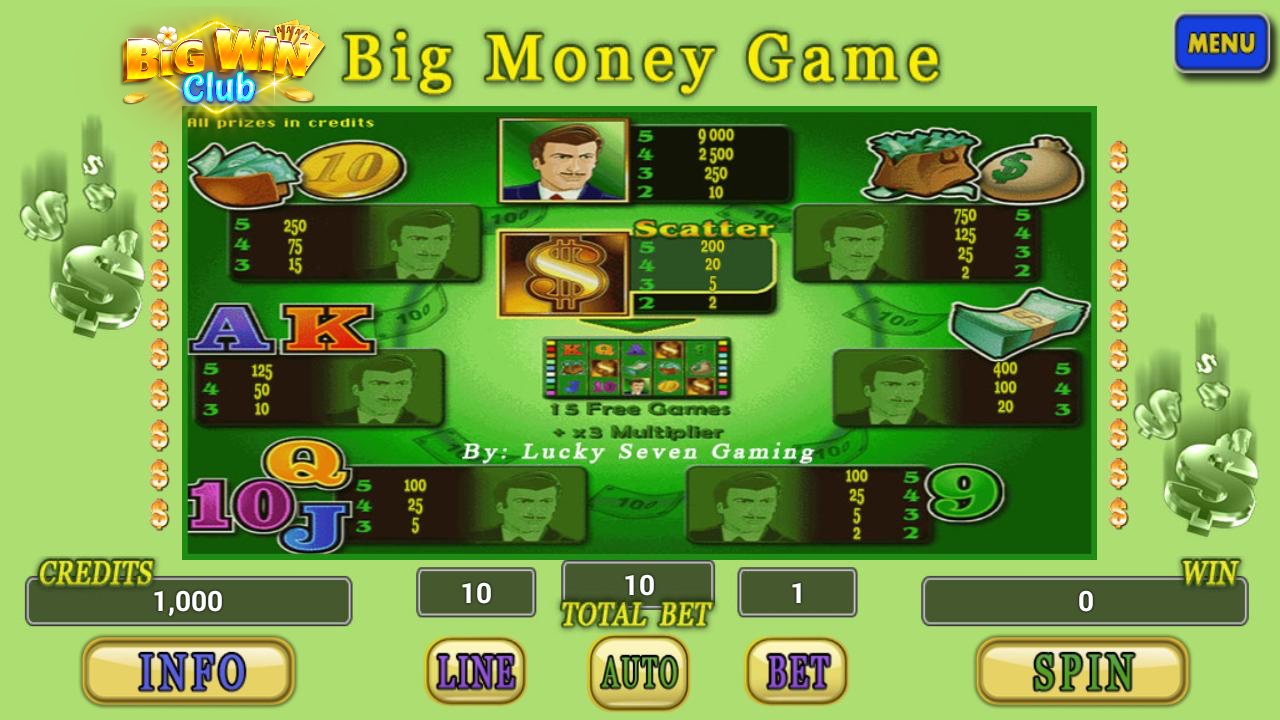 Big Money Slot Machine Game