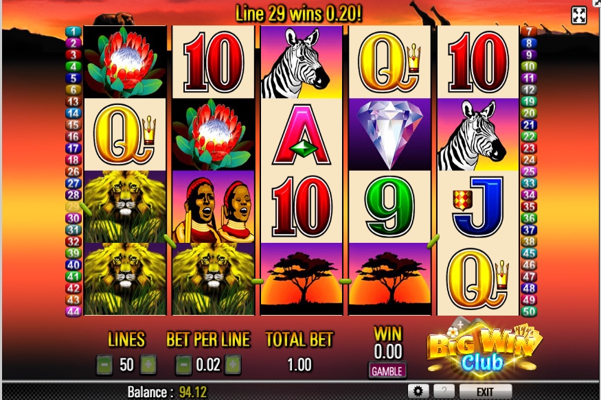 Maglaro at Manalo sa 50 Lions Slot Machine Big Win