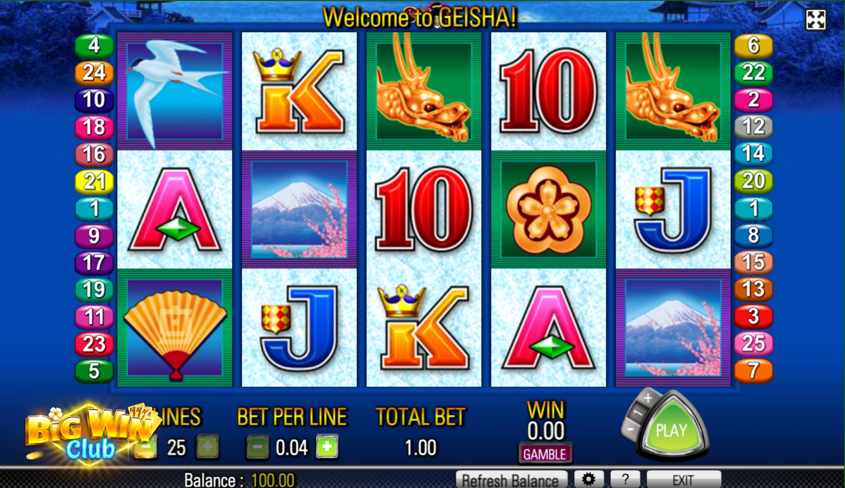 Geisha Slot Machine Big Win