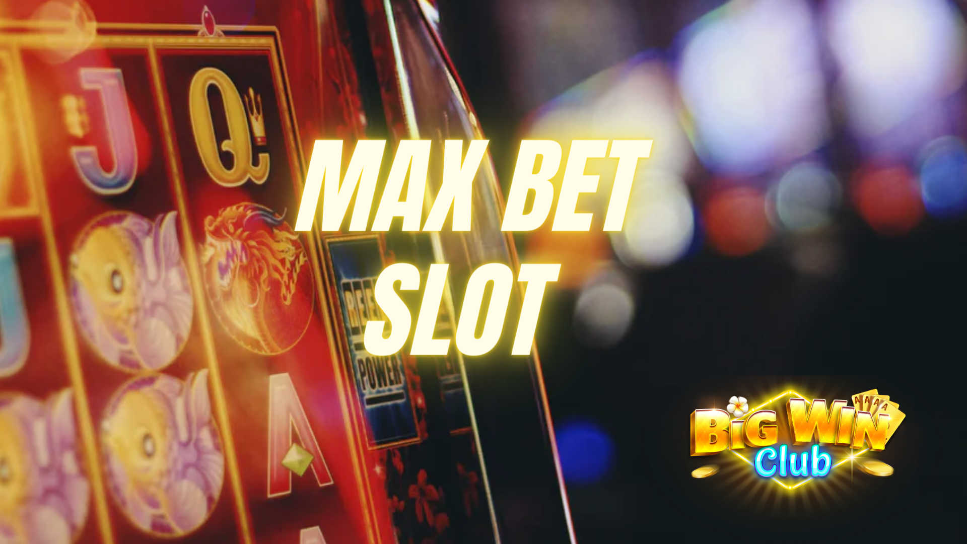 Ano ang Slot Machine Max Bet Big Win?