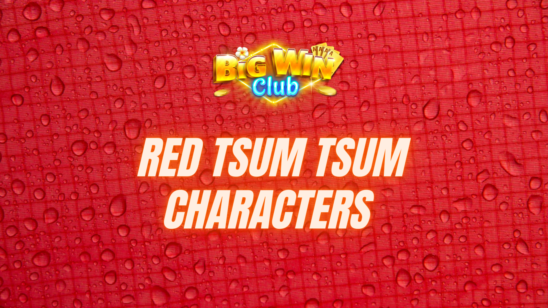 Red Tsum Tsum Characters 